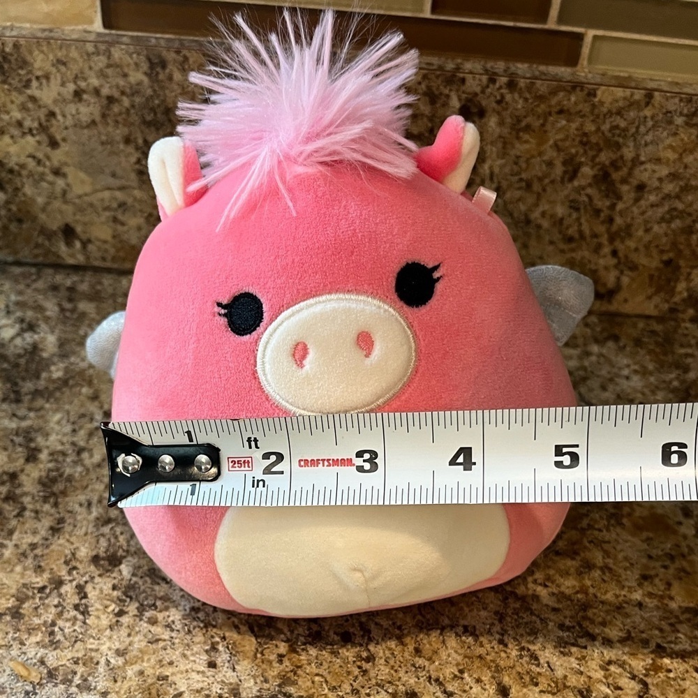 Squishmallow Paloma the Pink Pegasus Plush Toy with Wings 6” - Picture 4 of 11